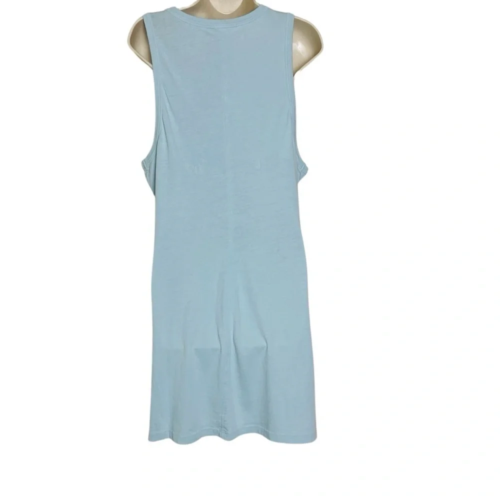 L*Space Seaview Sleeveless Mini Dress Front Twist Soft Jersey Sky Blue Size XL - Picture 7 of 15